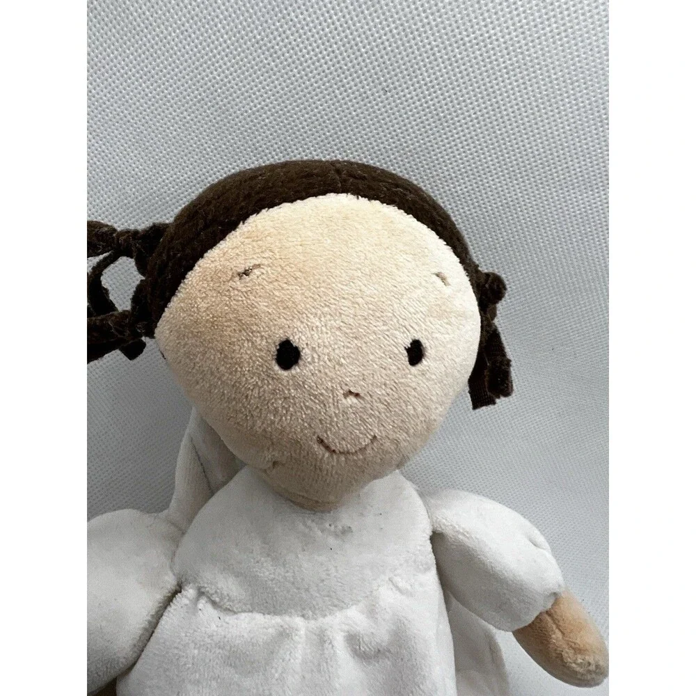 Little Princess Angel North American Bear Co Plush Doll  2015 10” dark brown hai